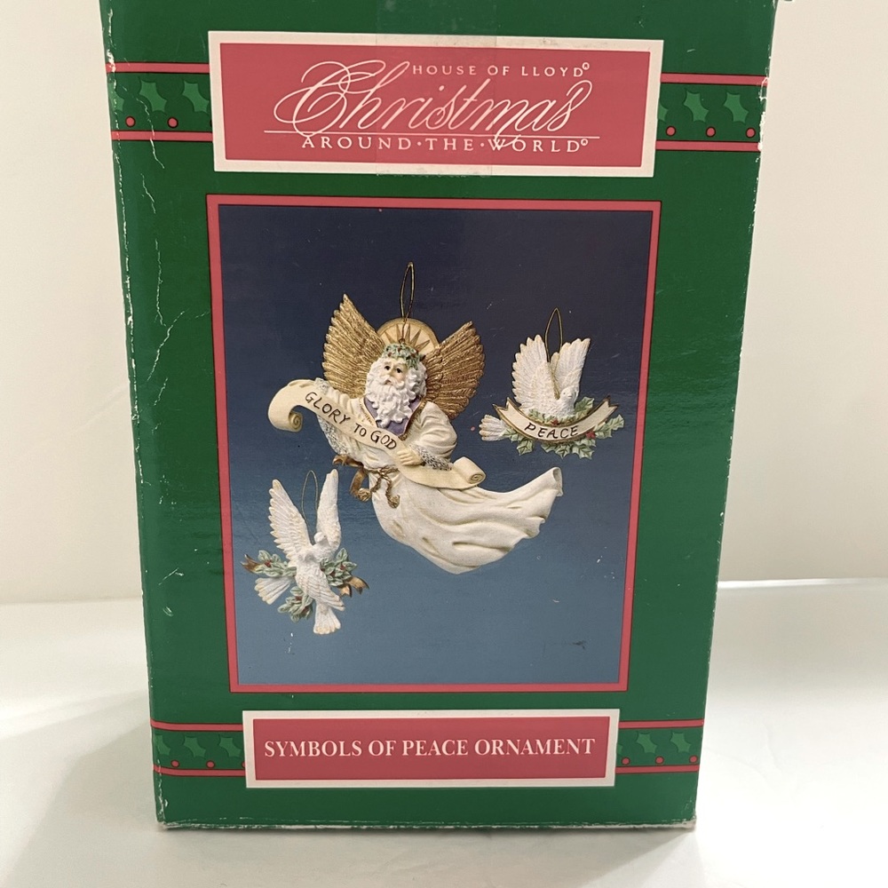 Vintage House of Lloyd SYMBOLS OF PEACE Ornament Christmas Around The World